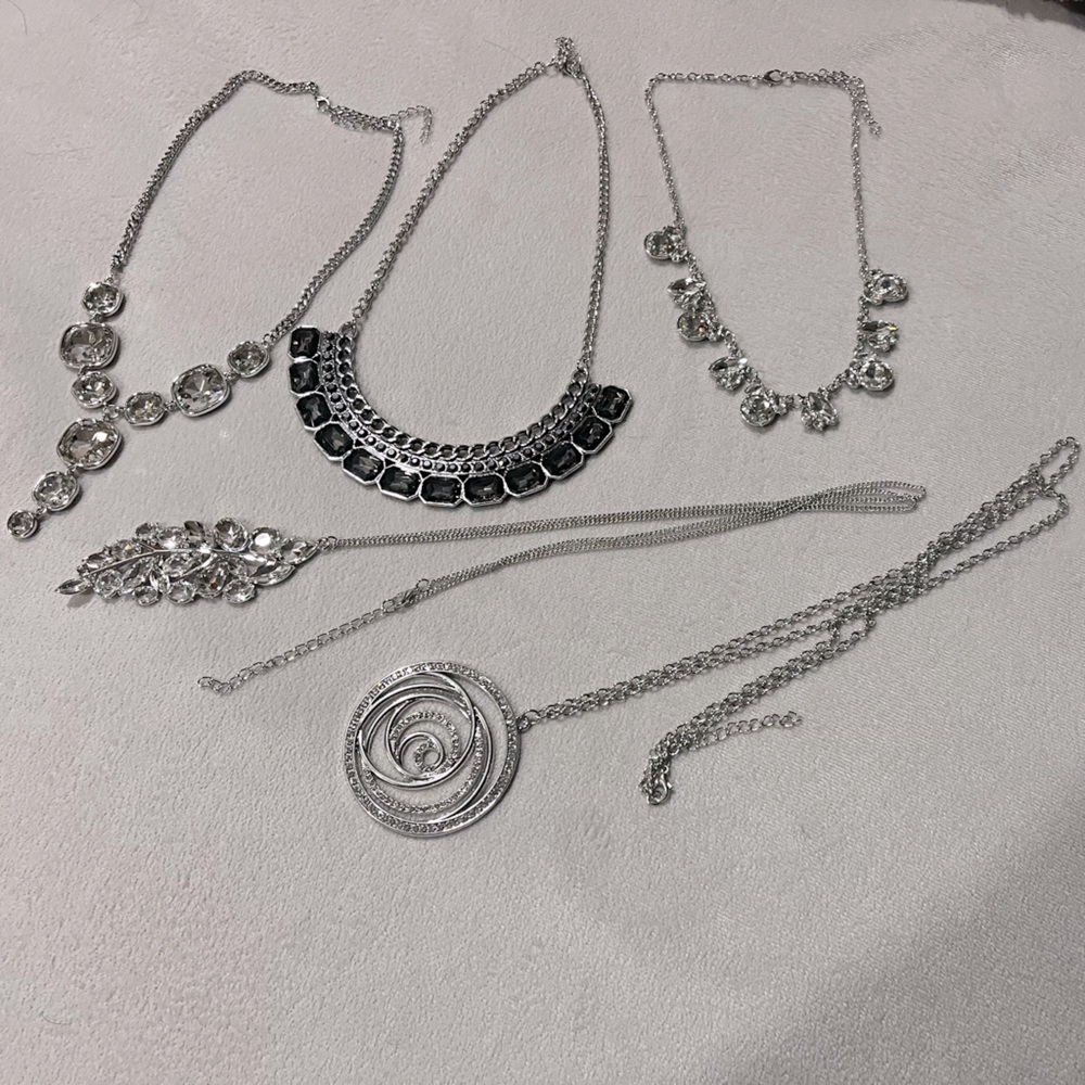 Rhinestone Statement Necklace Bundle